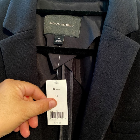 NWT Banana Republic One-Button Blazer - Picture 3 of 4